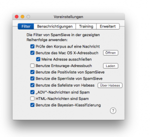 airmail spamsieve